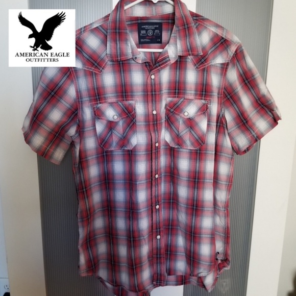 American Eagle Outfitters Other - American Eagle Men's Flannel Short Sleeve Large